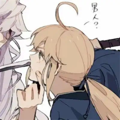 动漫情头男女一人一半超甜情头宠溺又幸福的微信情侣头像图片