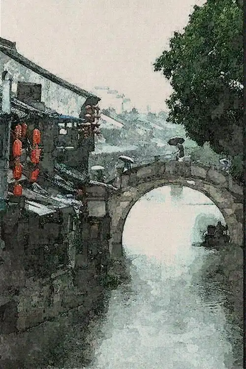 画意摄影  水彩"江南水乡"