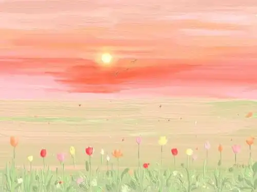 绝美油画风ipad壁纸背景图