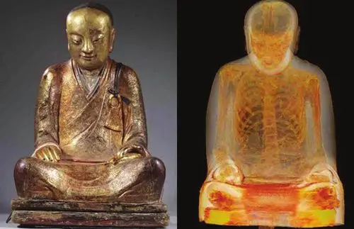 章公六全祖师肉身佛像肉身坐佛3