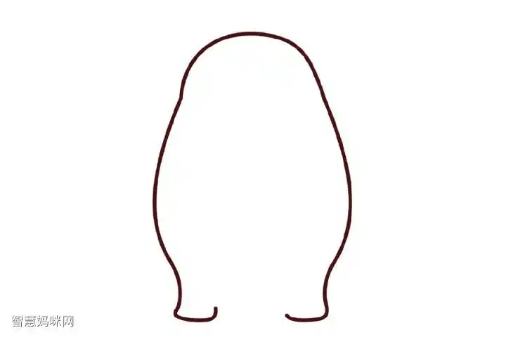 可爱萌芽熊简笔画的画法步骤-图2