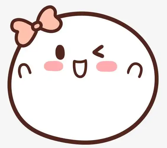 可爱的卡通糯米团子