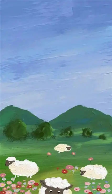 2021最新版绿色护眼风景油画壁纸 春光明媚长岁无忧-腾牛个性网