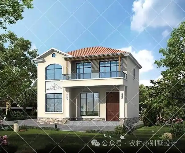 20万左右的农村2层别墅推荐24新款农村110㎡内的自建房别墅户型