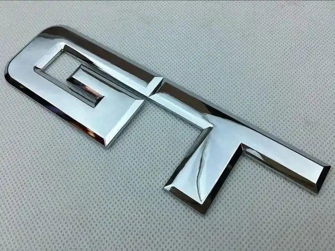 适用于新款福特野马gt金属车标 gt后尾标 改装车贴标贴字牌排量标