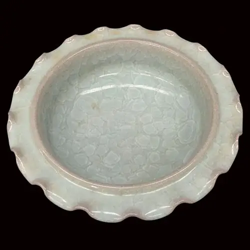 官窑冰片葵花笔洗 汴京官窑