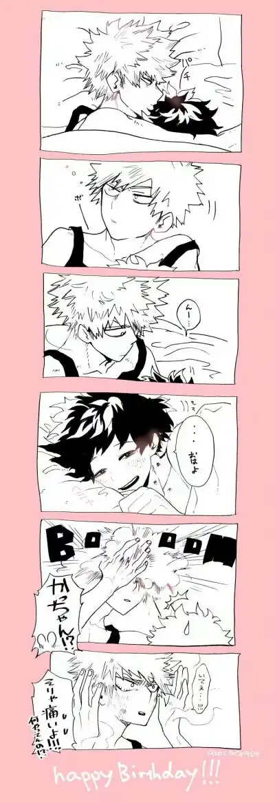 我的英雄学院##绿谷出久##爆豪胜己##胜出# 小胜,生日快乐!