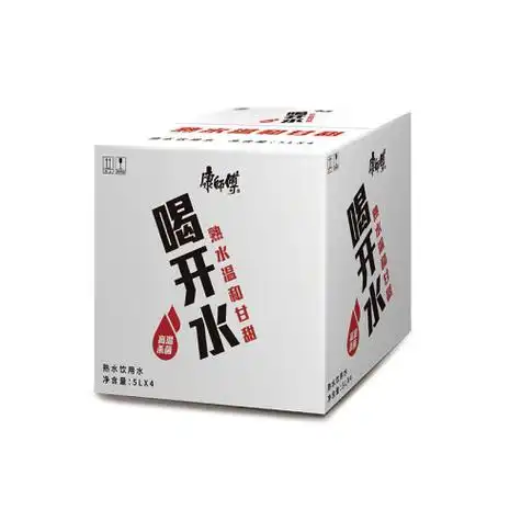 康师傅喝开水5l4瓶熟水温和饮用水大桶水超高温杀菌整箱装