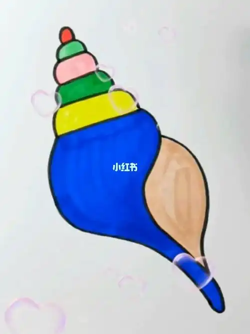 挑战第一个365天简笔画之第55天海螺