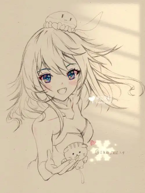 666步教你画好长发少女画渣上线状态不佳