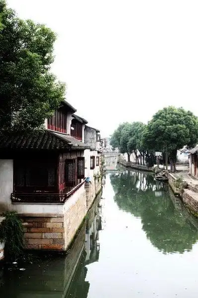 小桥流水人家,苏州甪直古镇.