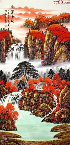 【卖家保真】刘壹民四尺《鸿运当头》保真保手绘真迹!