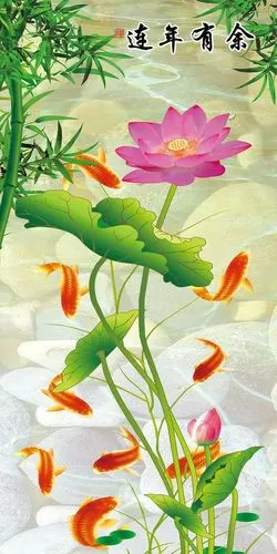 在中国传统文化中,鱼是吉祥的象征.