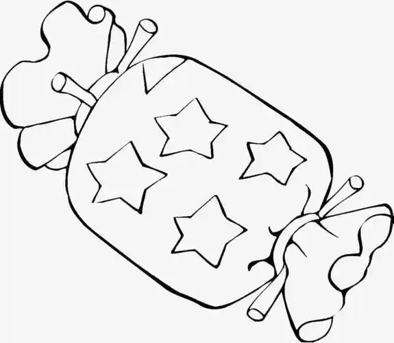 糖果简笔画 糖果简笔画黑白