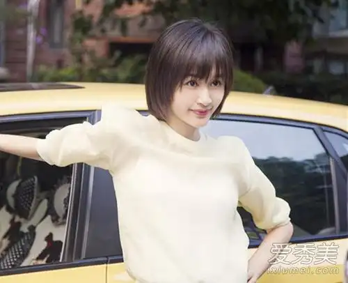 曲筱绡同款短发到底怎么留_爱美网发型