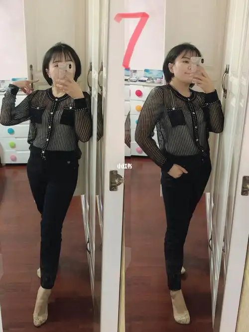 身高151cm/体重110斤/矮胖女孩的穿搭分享7815_穿搭_开衫_梨形