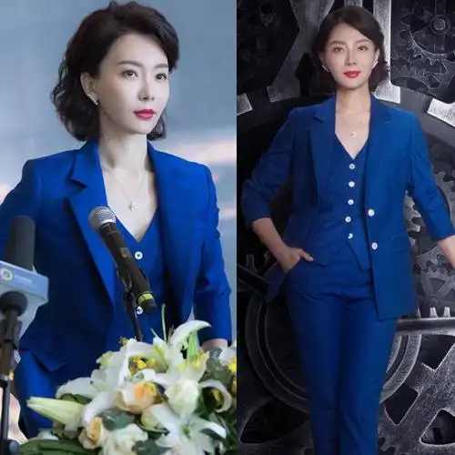 宝蓝色大码西装穿搭|宝蓝色大码西装搭配|宝蓝色大码西装品牌|推荐