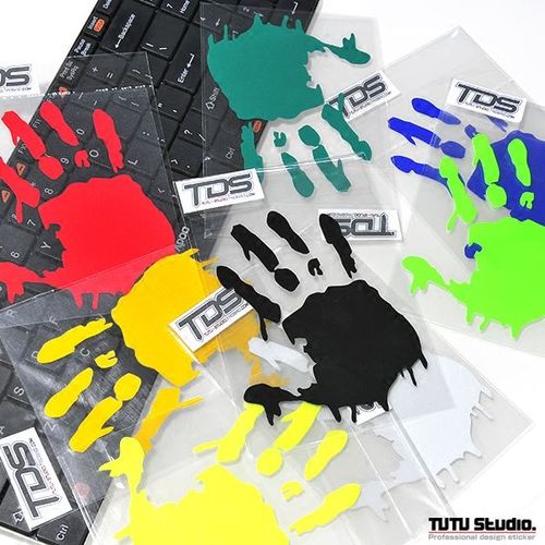 潮牌 滴血手掌 涂鸦掌印 反光贴 汽车贴纸 贴花【3天内发货】