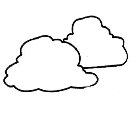 白云简笔画怎么画?