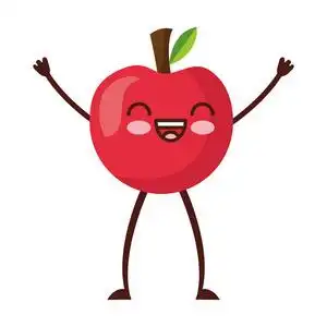 苹果卡通人物图片