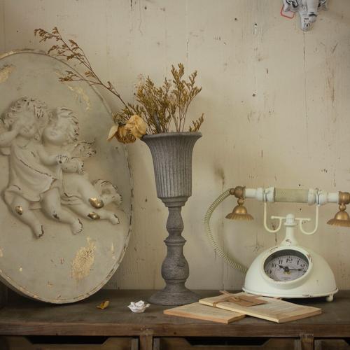 铁艺复古花翁法式做旧花盆文艺气息插花桶桌面花艺摆件花店装饰