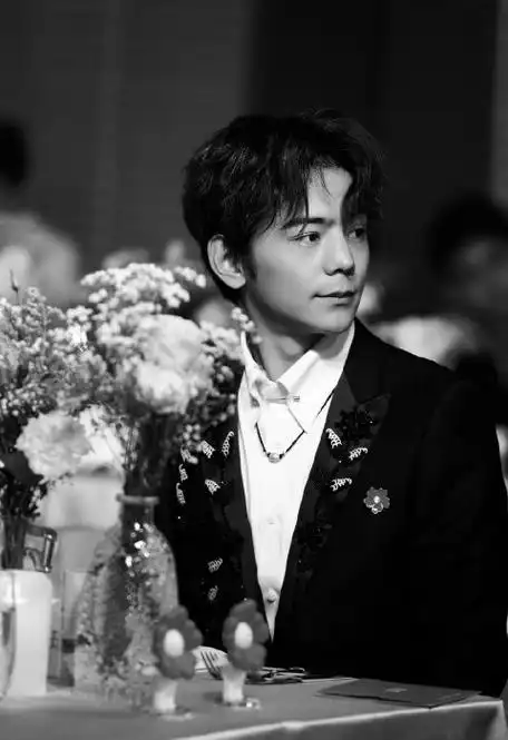 丁真穿的这件衣服的领子很有奢华感,效果相当不错,他留着英俊的发型