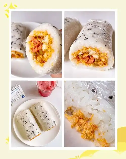 童年的味道!自制糯米饭团,香到停不下来!