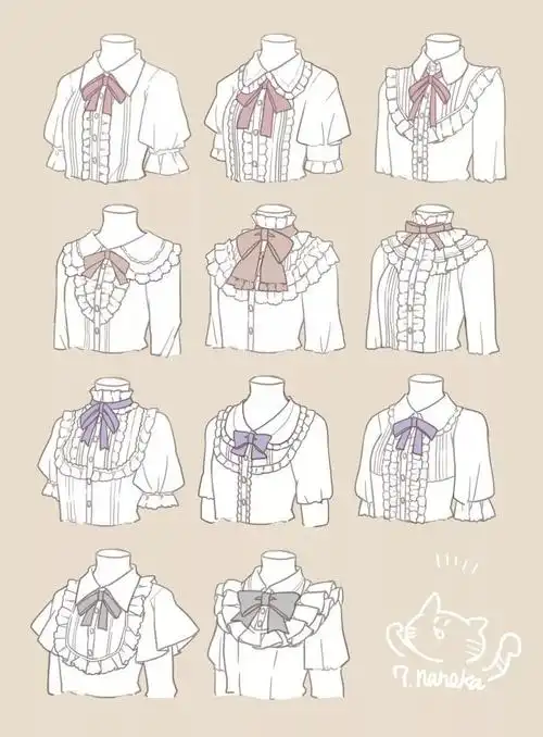 绘画教程 | 二次元服饰,小裙子的画法