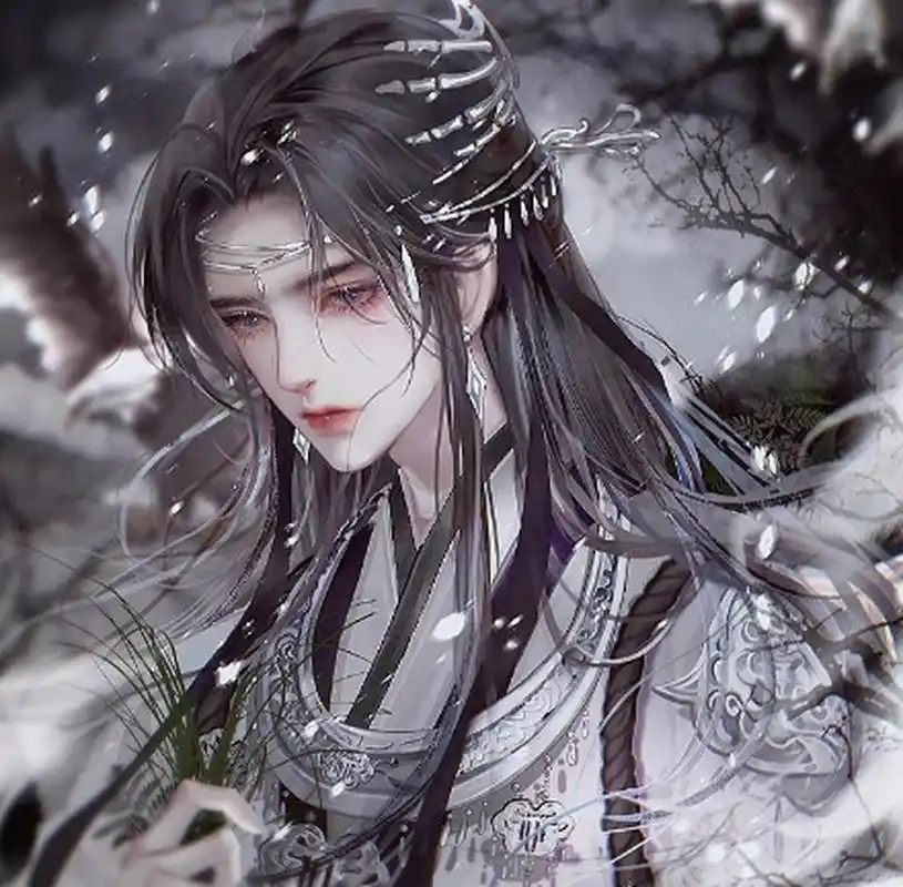 古风男生头像 crown my name with your last name.