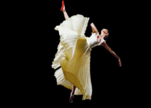 一组芭蕾舞透明动画素材