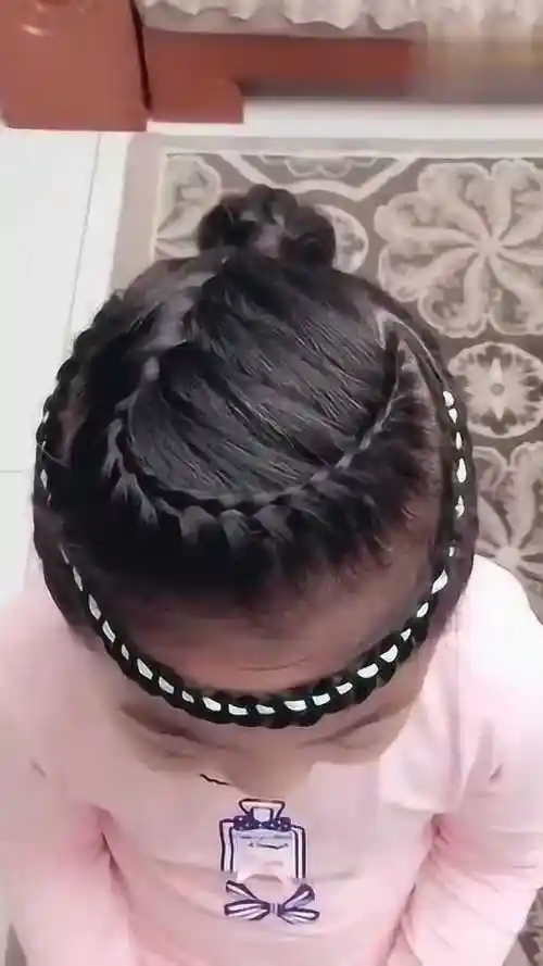 儿童发型,宝妈必备教程,刘海编发,个性高马尾,宝宝们最爱发型