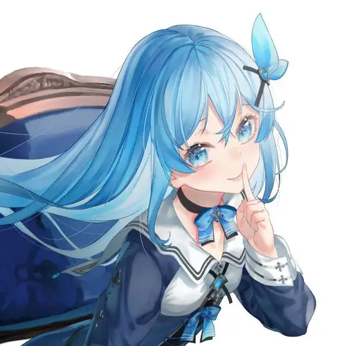 云端想象|蓝色系少女头像合集3 蓝发蓝瞳