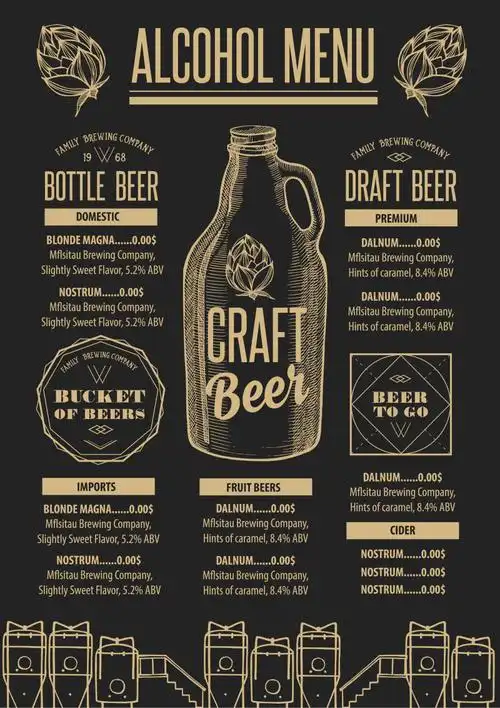 创意餐厅菜单矢量设计图