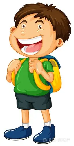 小男孩灿烂的笑容