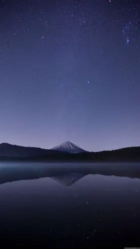 三星手机壁纸【1440x2560】samsung galaxy s6 紫色 星空 雪山 湖泊