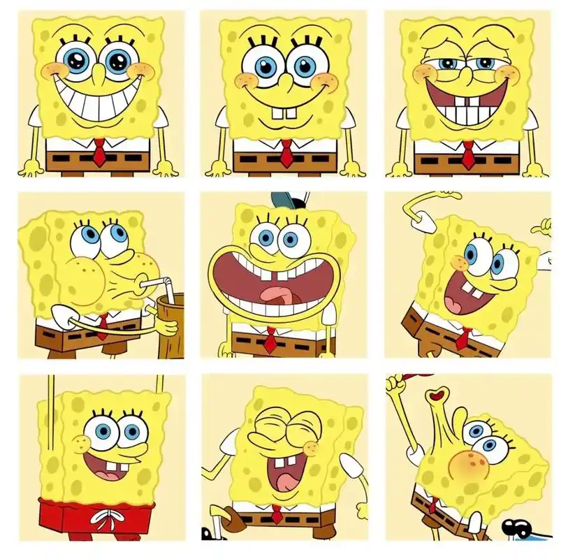 可爱卡通海绵宝宝简笔画快收藏起来画吧.