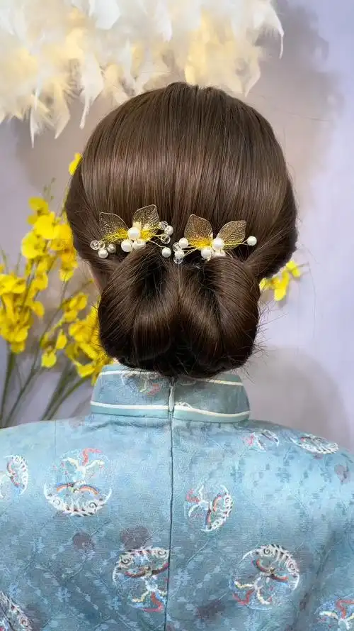 妈妈最爱扎的旗袍发型