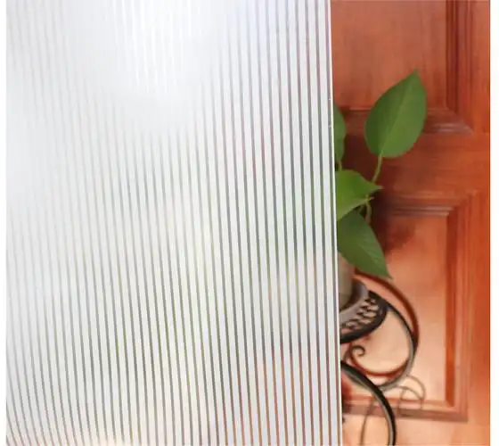 江苏苏州pet磨砂条纹玻璃贴膜办公室装饰玻璃磨砂膜pet建筑玻璃装饰膜