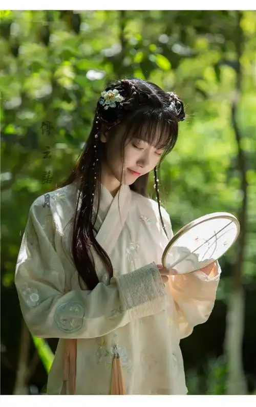 现货汉服女春秋薄款学生古装日常可穿齐腰襦裙夏季古风全套超仙气