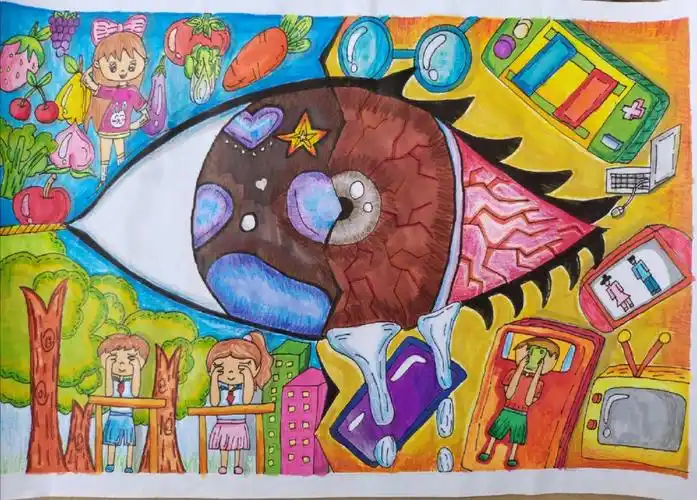 爱眼护眼主题画