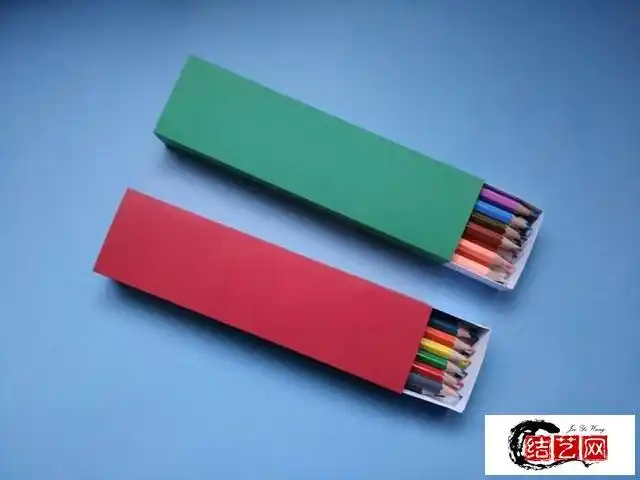 简单实用的文具盒折纸,只要两张纸就能做出来,手工折纸图解教程