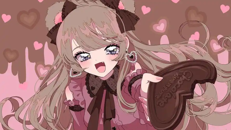 少女巧克力(搬图)(动漫静态壁纸) - 静态壁纸下载 - 元气壁纸