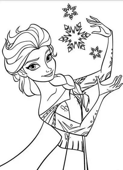 艾莎公主儿童简笔画