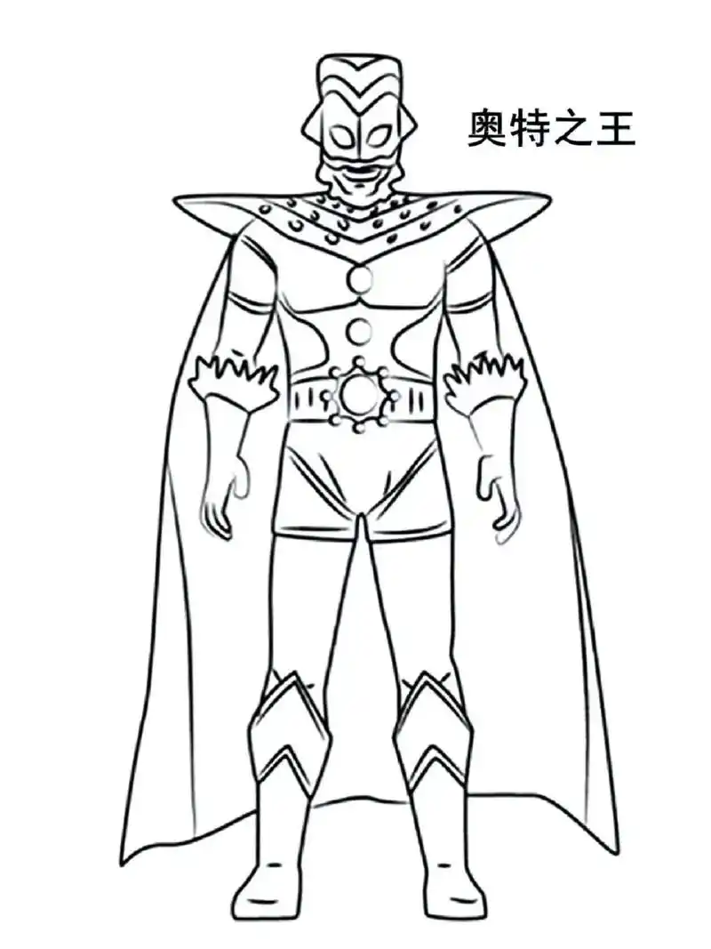 奥特曼幼儿涂色简笔画素材 100张 用绘画的方式培养孩子的想象力,快乐