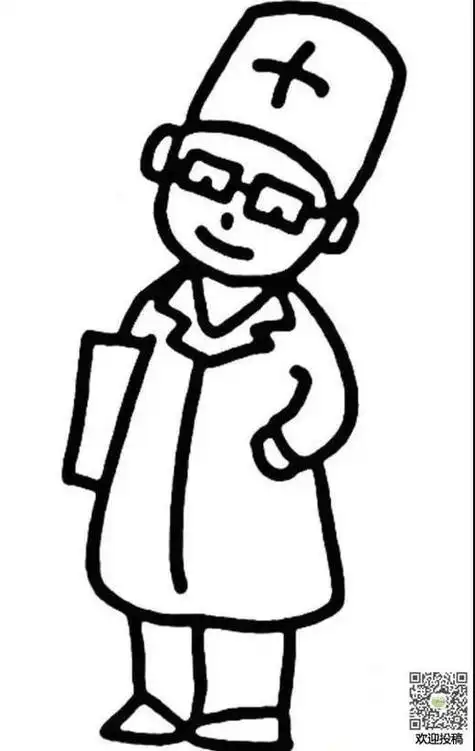 画怎么画医生简笔画简单致敬医生儿童简笔画怎么画致敬医生儿童简笔画