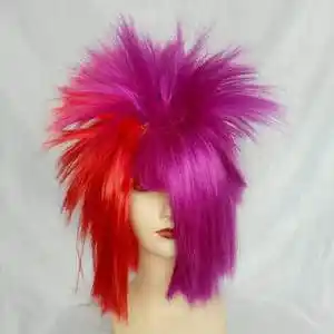 杀马特假发女非主流彩色图片