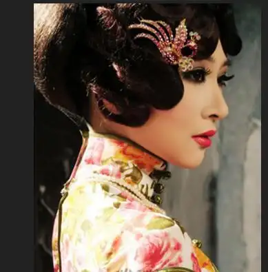 民国复古螺旋卷发发型图片