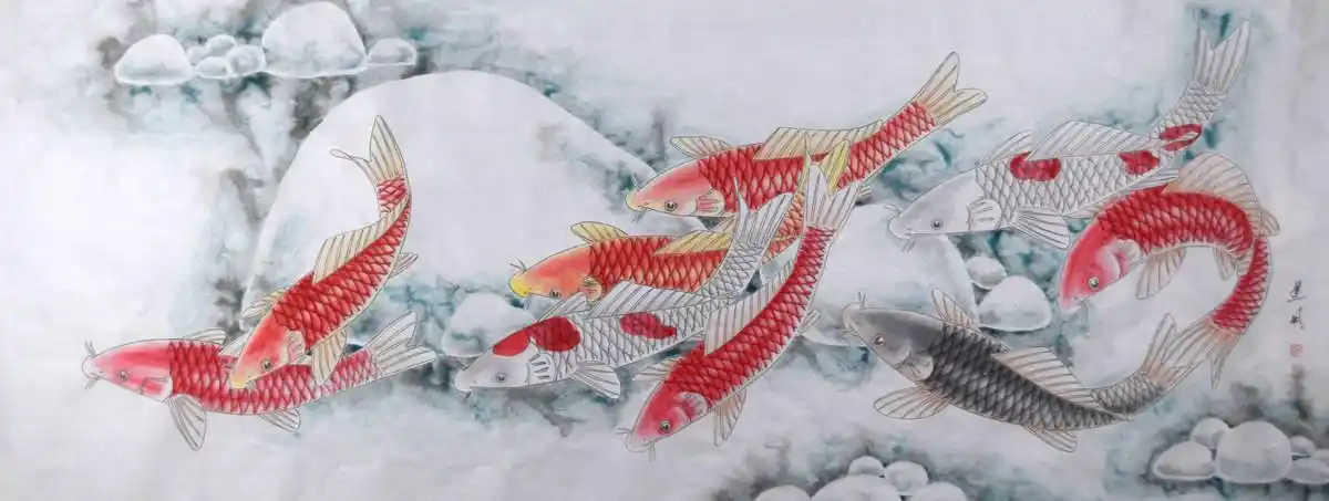 鲤鱼跳龙门,明月开虎步.