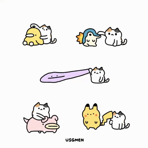 图集猫与宝可梦的gif动图合集