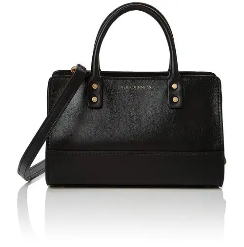 lulu guinness 女式 daphne 斜挎包黑色(黑色)